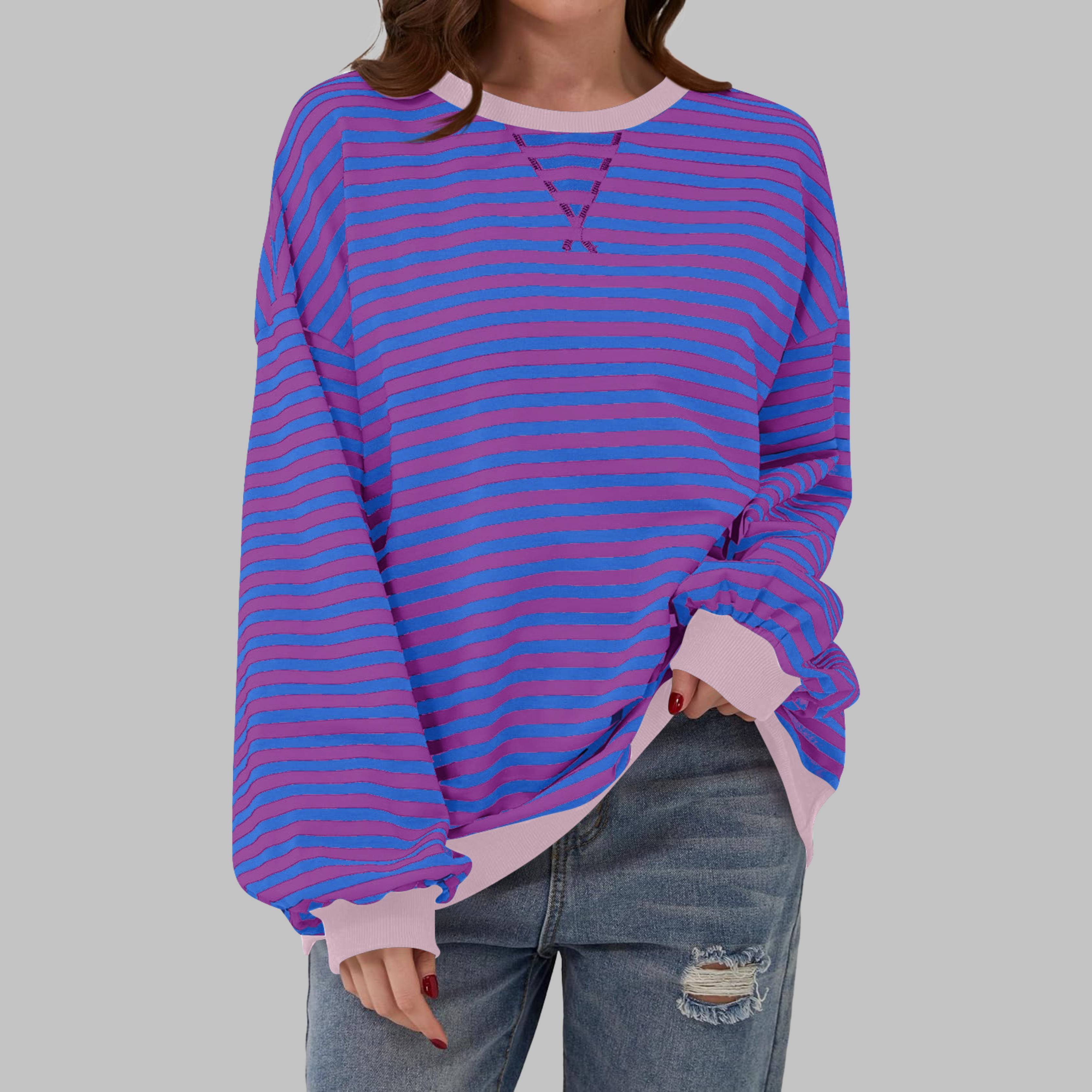 Vio | Striped Sweater with a Relaxed Touch
