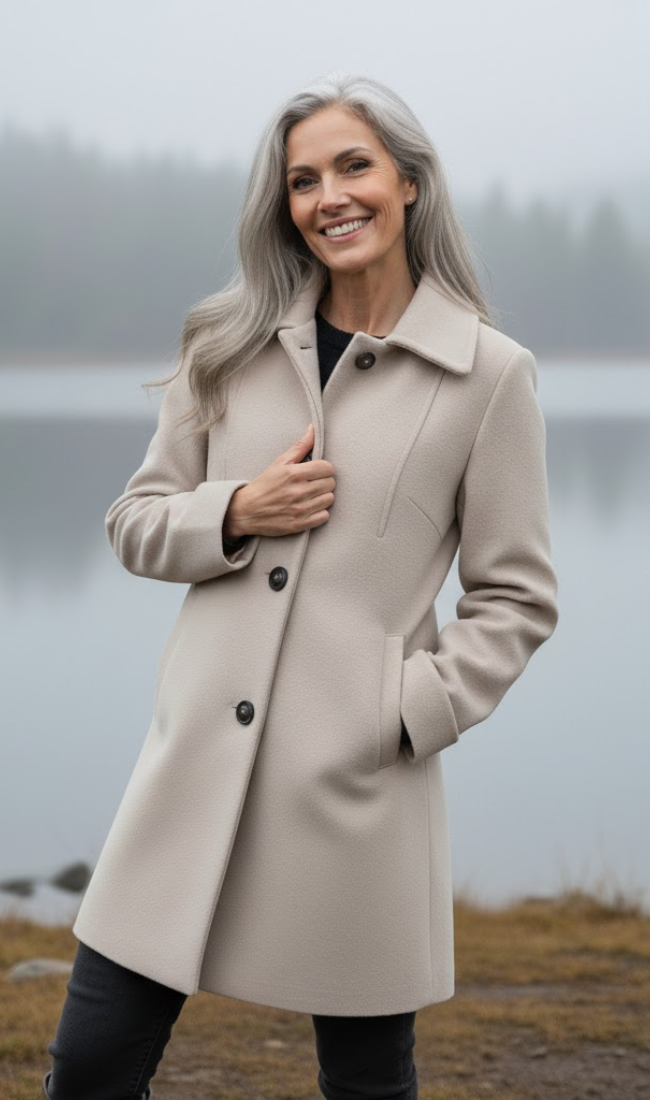 Modavera - Elegant Wool Coat