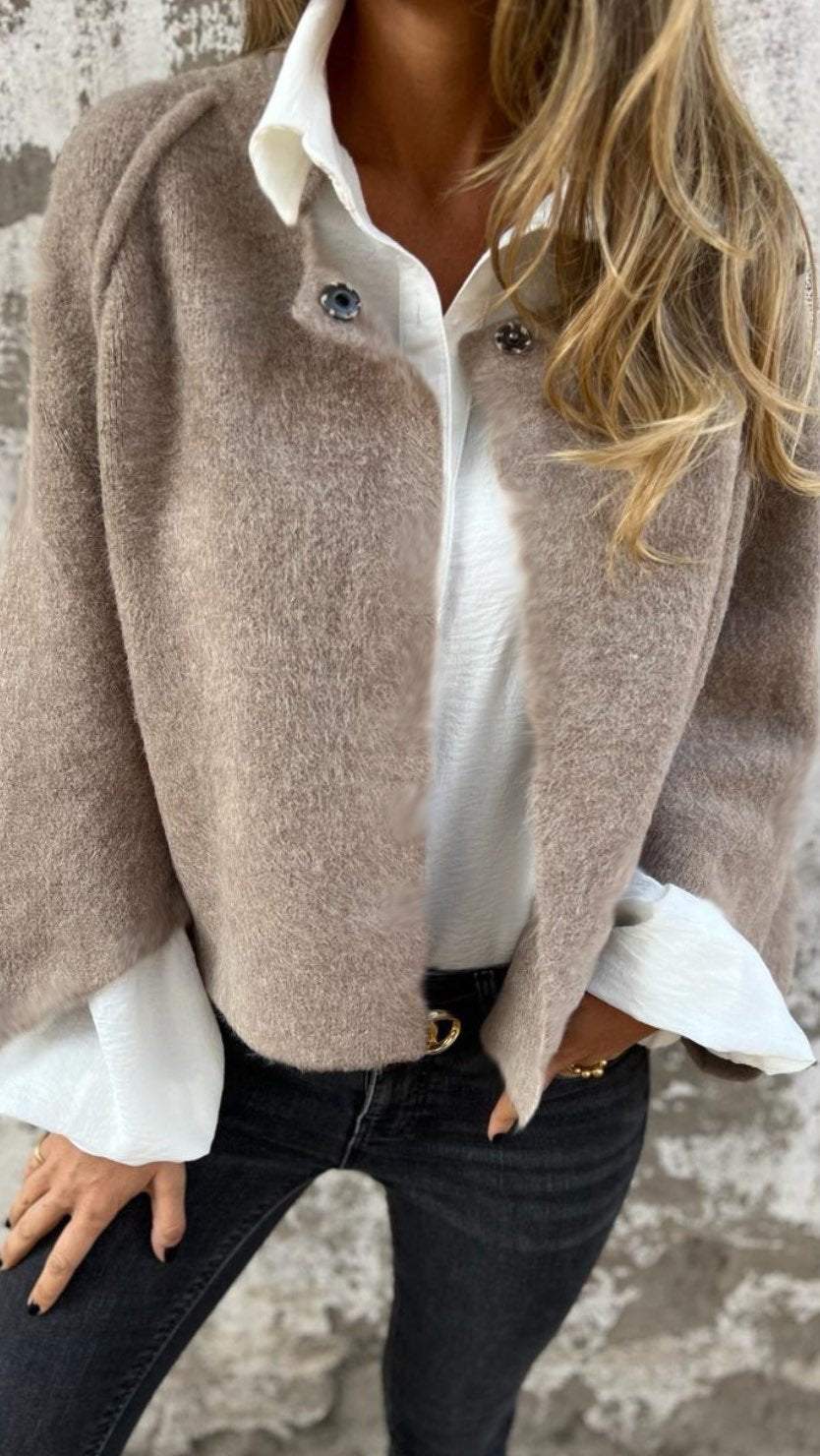 Wool Round Neck Coat