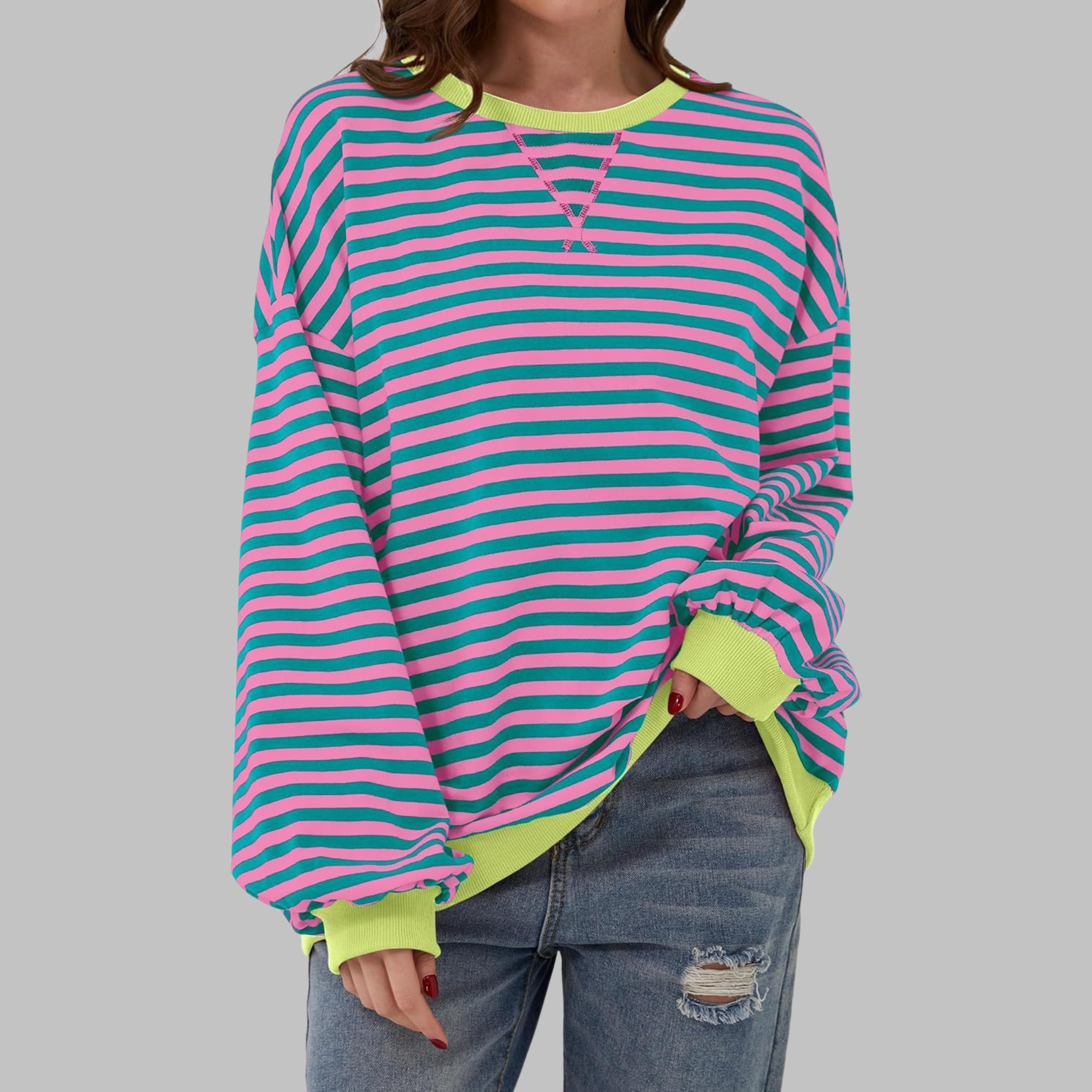 Zest | Striped Sweater with a Relaxed Touch