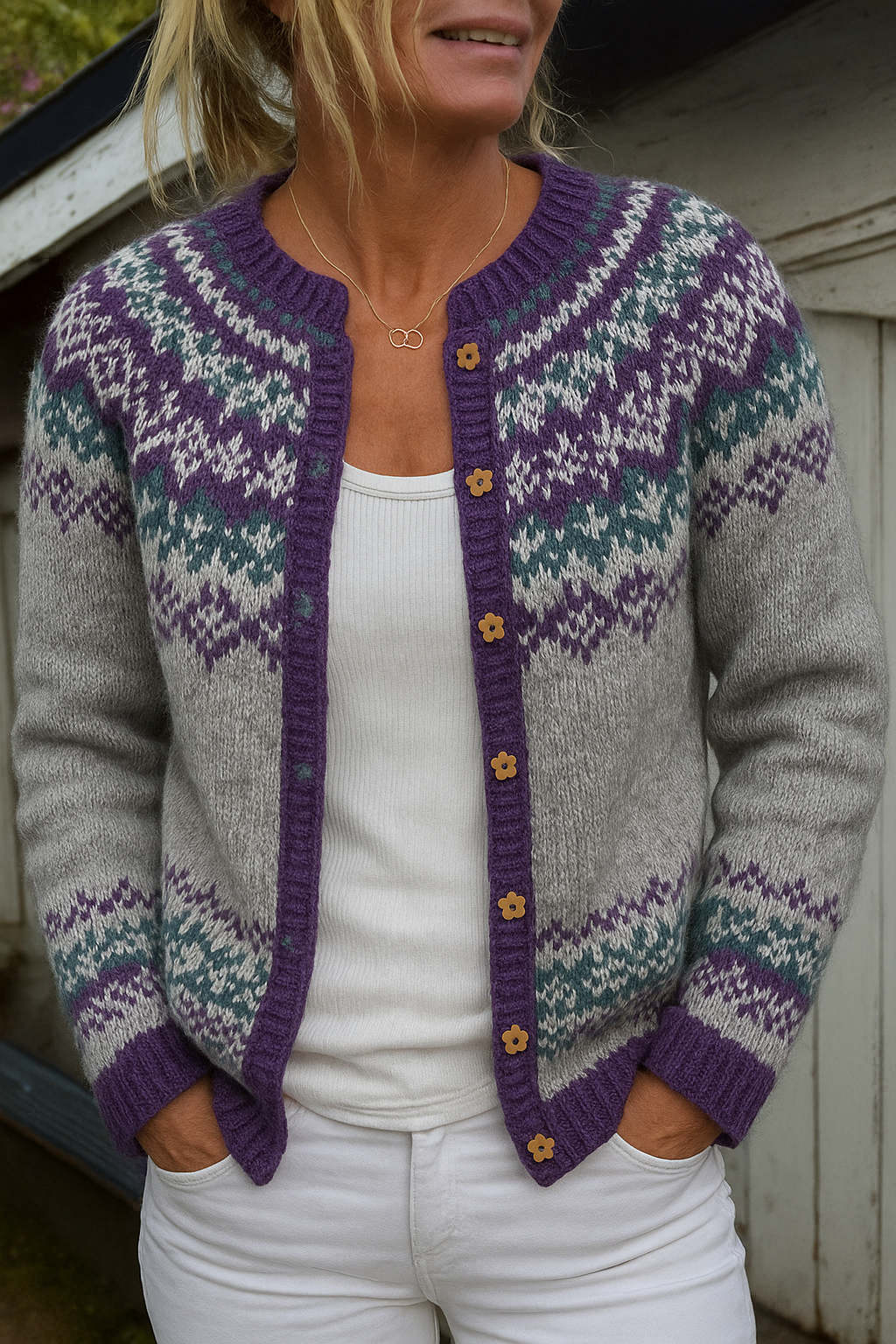 Naomie | Vintage Icelandic cardigan