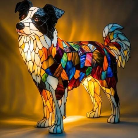 Collie Dog Lamp