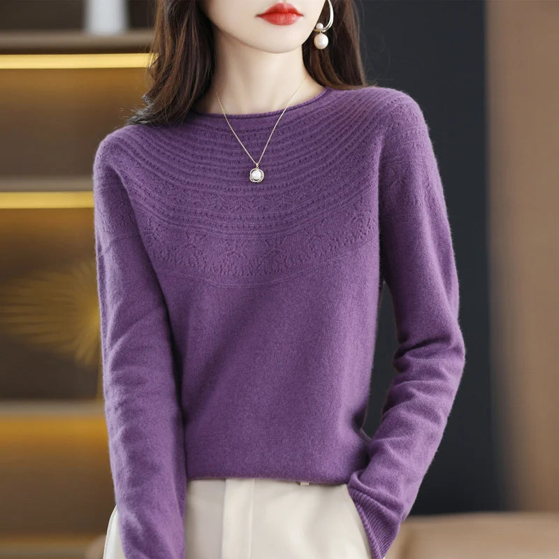 Luna Elegant Knit Pullover Sweater