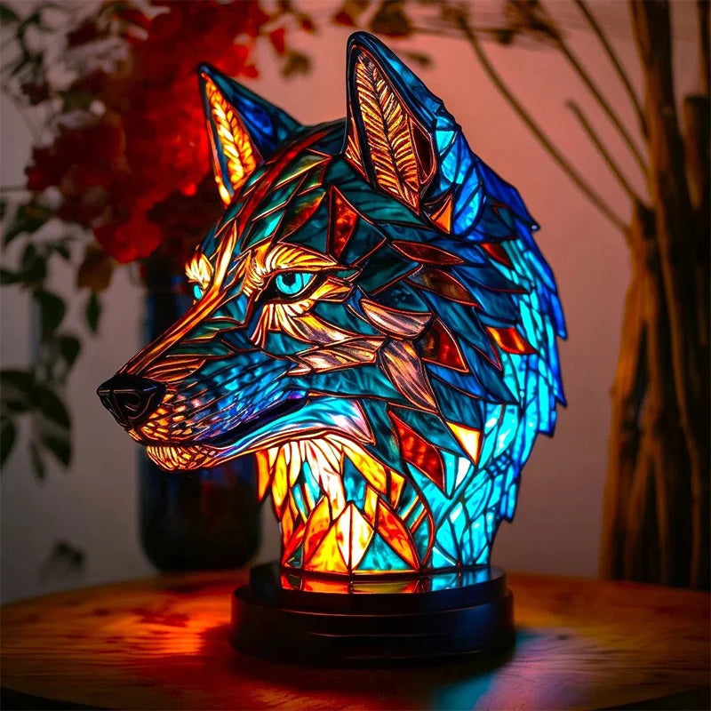 Midnight Wolf Luminous Lamp