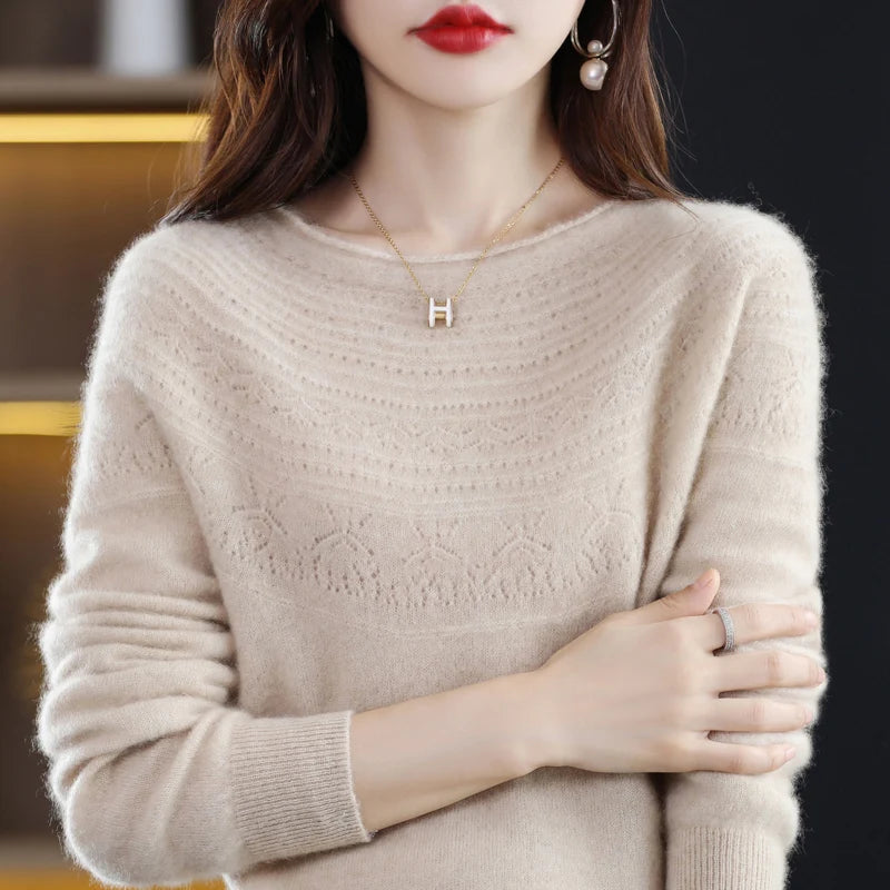 Luna Elegant Knit Pullover Sweater