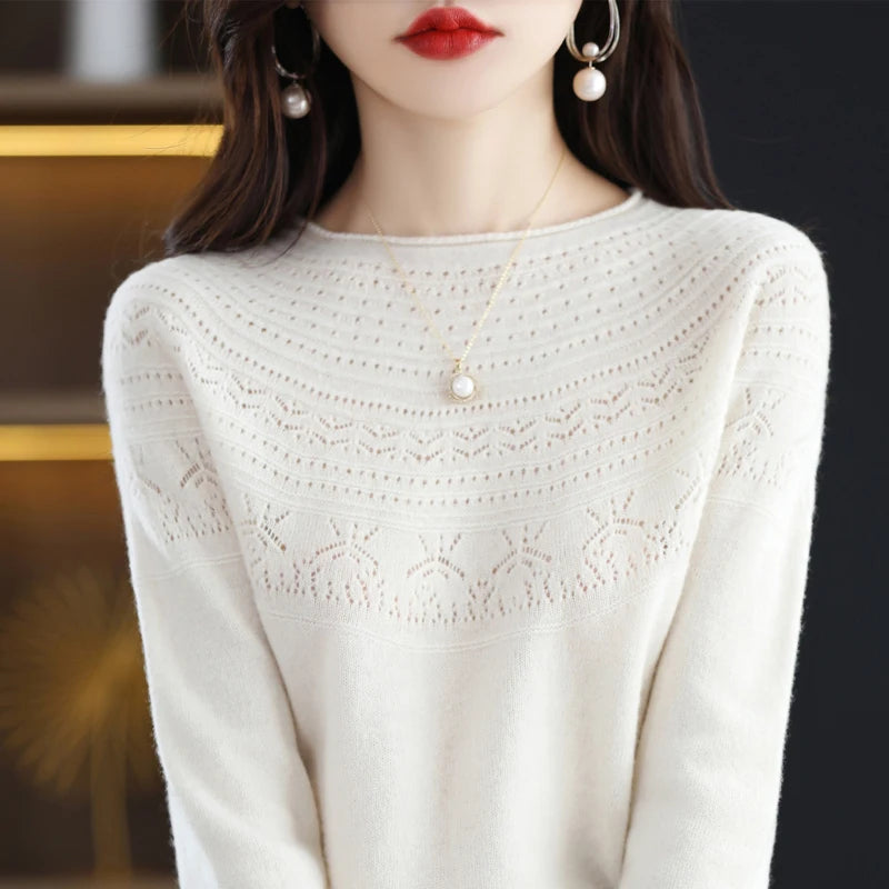 Luna Elegant Knit Pullover Sweater