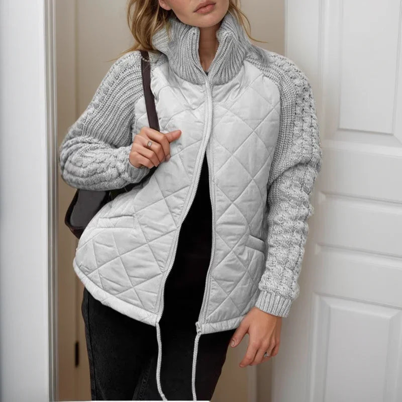 Norwegian Soft™ Quilted Jacket with Knitted Detail