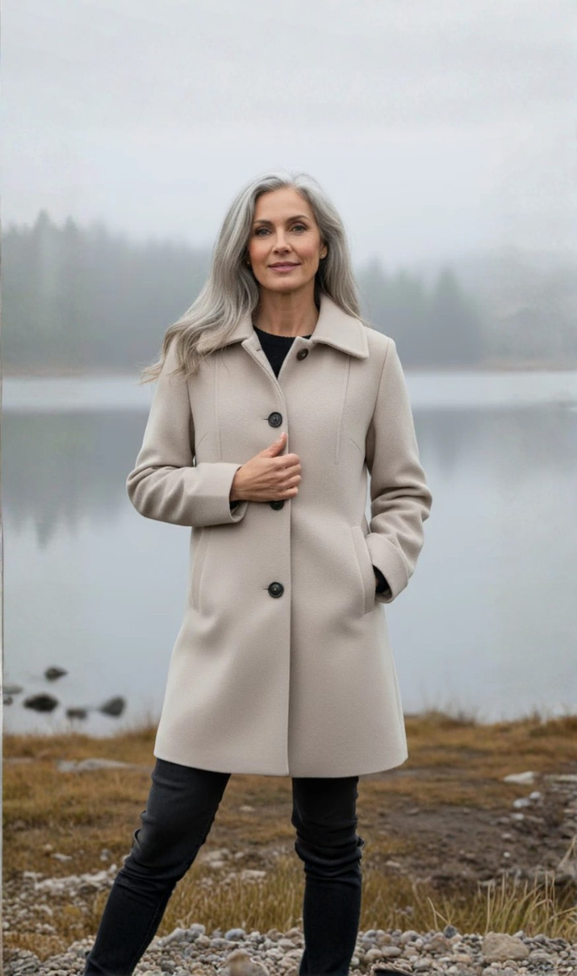 Modavera - Elegant Wool Coat