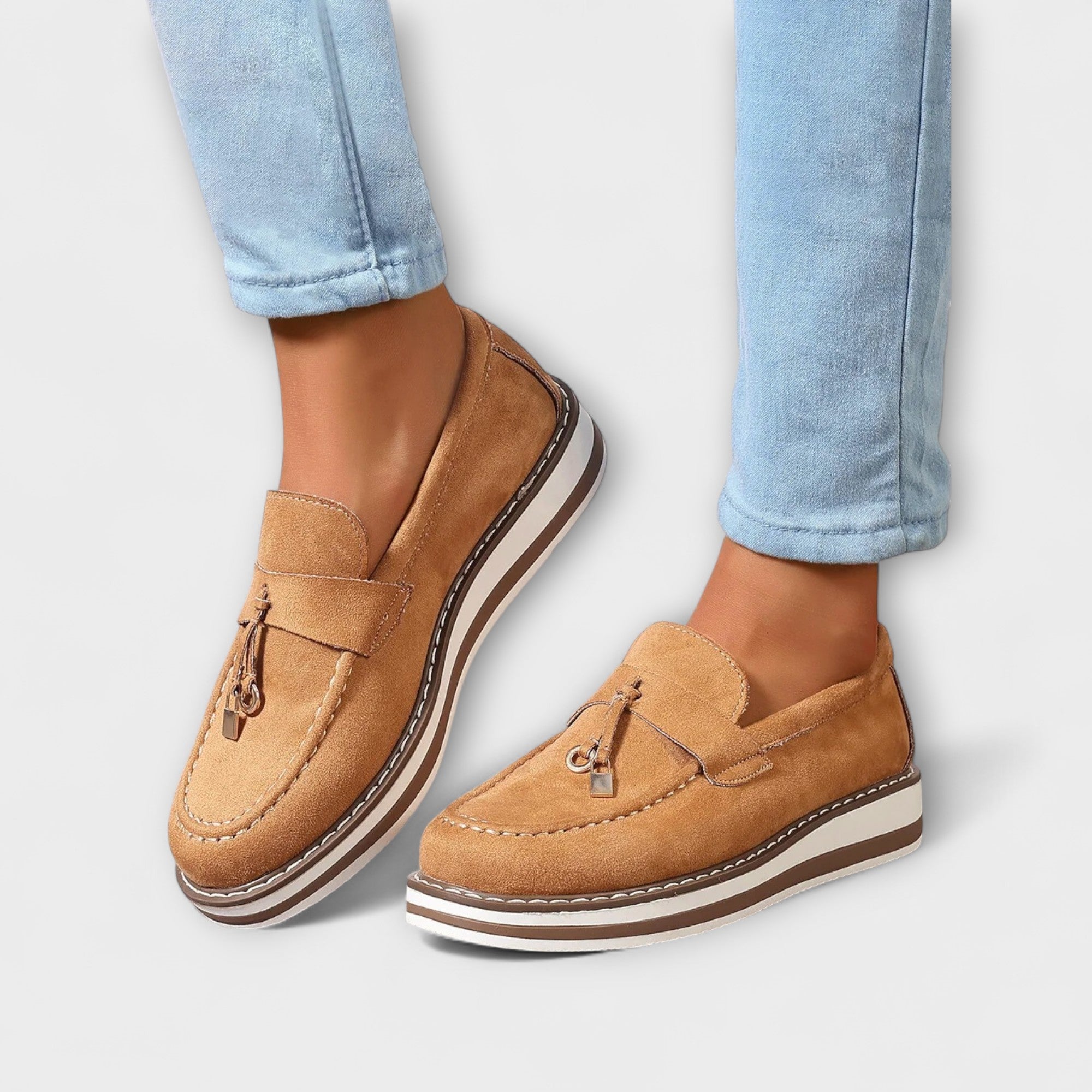 Valentina - Round Toe Casual Moccasins