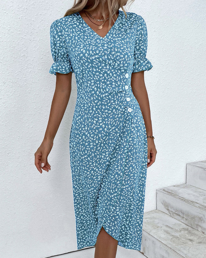 Ellaine Fleur – Floral Summer Dress with Flattering Tummy Coverage