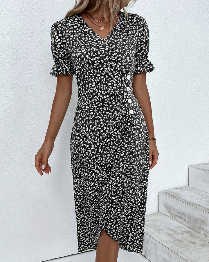 Ellaine Fleur – Floral Summer Dress with Flattering Tummy Coverage