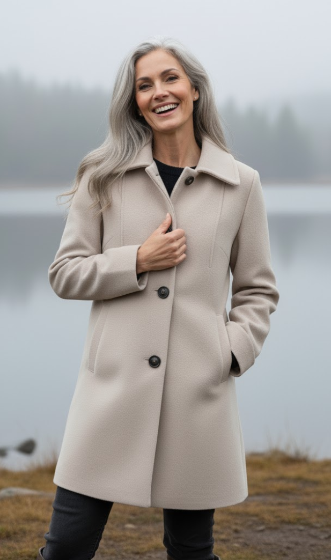 Modavera - Elegant Wool Coat