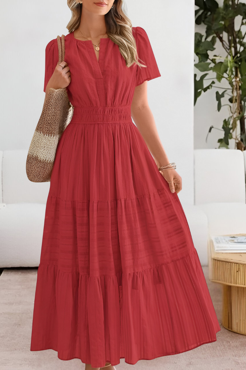 Adrianna Soleil – Boho Breeze Midi Dress for Effortless Summer Charm