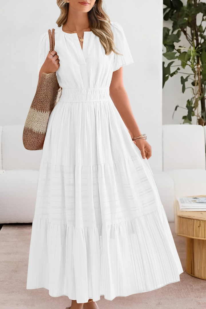 Adrianna Soleil – Boho Breeze Midi Dress for Effortless Summer Charm