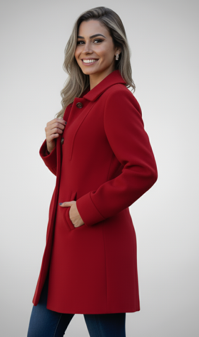 Modavera - Elegant Wool Coat