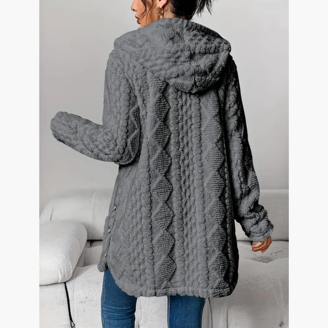 Edith - Cozy hoodie with teddy coat for women