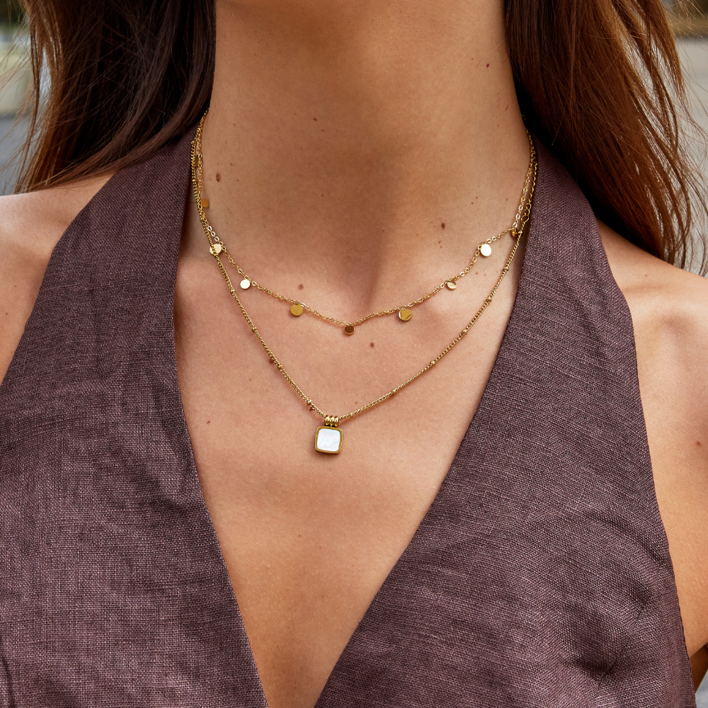 Agatha | Elegant Gold Drop Necklace
