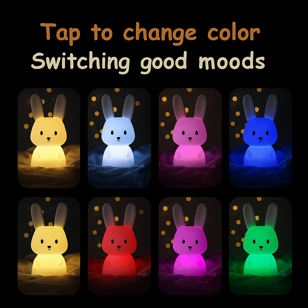 Resting Rabbit Kid's Table Lamp