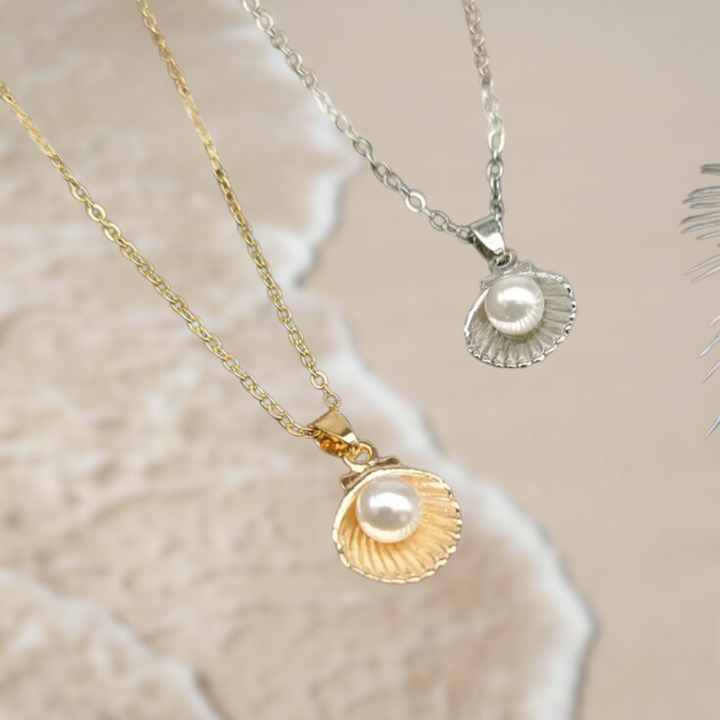Coastal Spirit I Pearl Shell Necklace
