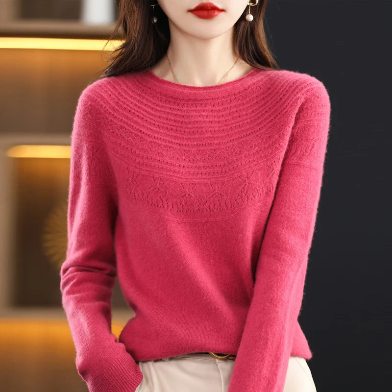 Luna Elegant Knit Pullover Sweater