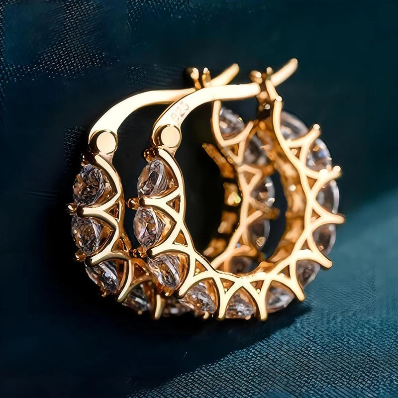 Delilah | Classic U-Shaped Zircon Earrings