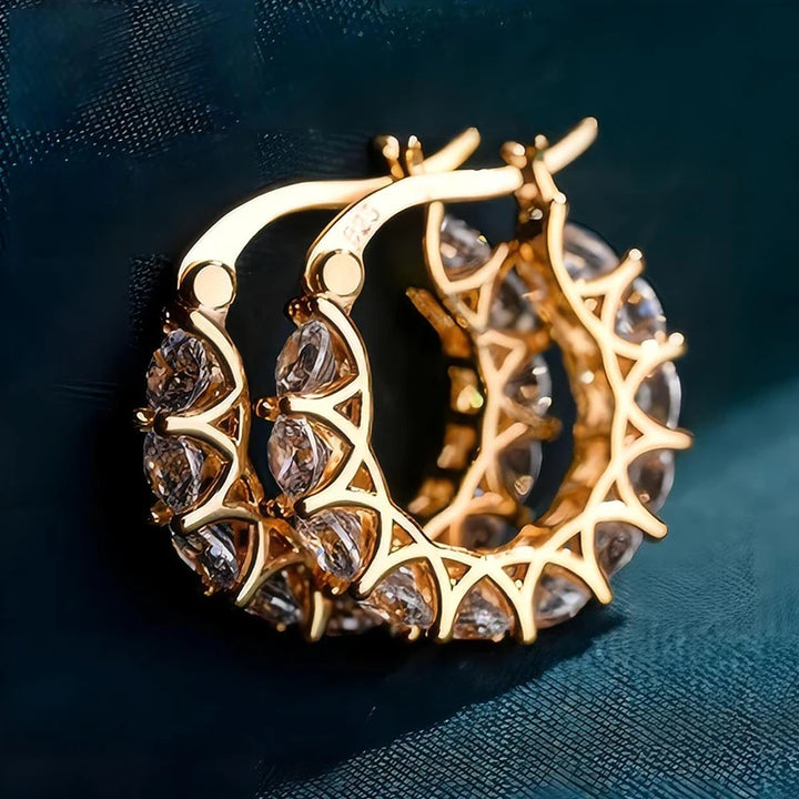 Delilah | Classic U-Shaped Zircon Earrings