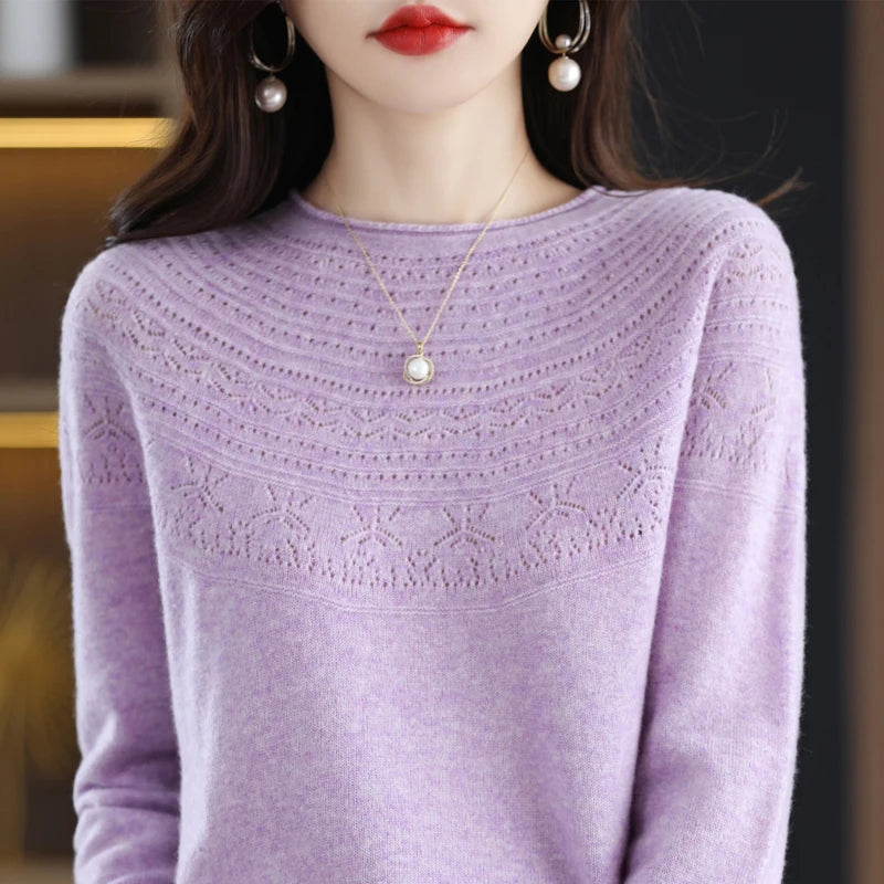 Luna Elegant Knit Pullover Sweater