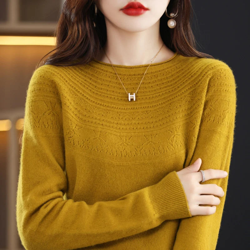 Luna Elegant Knit Pullover Sweater