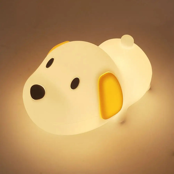 Silicone Dog Night Light Kids’ Touch Lamp