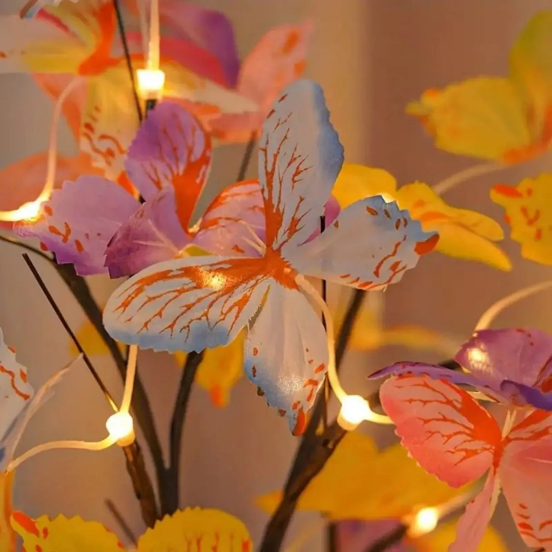 24LED Birch Butterfly Tree Lamp Decorative Desk Lamp