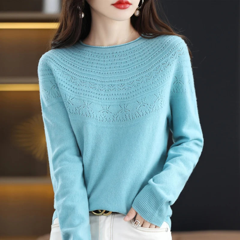 Luna Elegant Knit Pullover Sweater