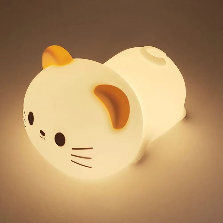 Silicone Dog Night Light Kids’ Touch Lamp