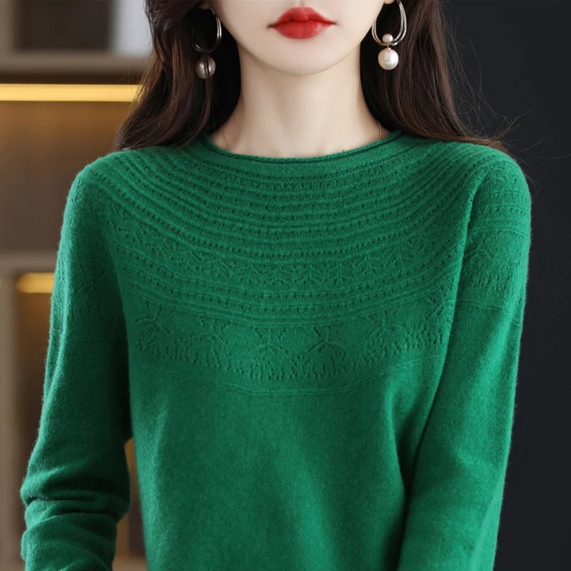 Luna Elegant Knit Pullover Sweater