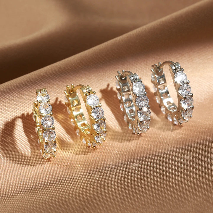 Delilah | Classic U-Shaped Zircon Earrings