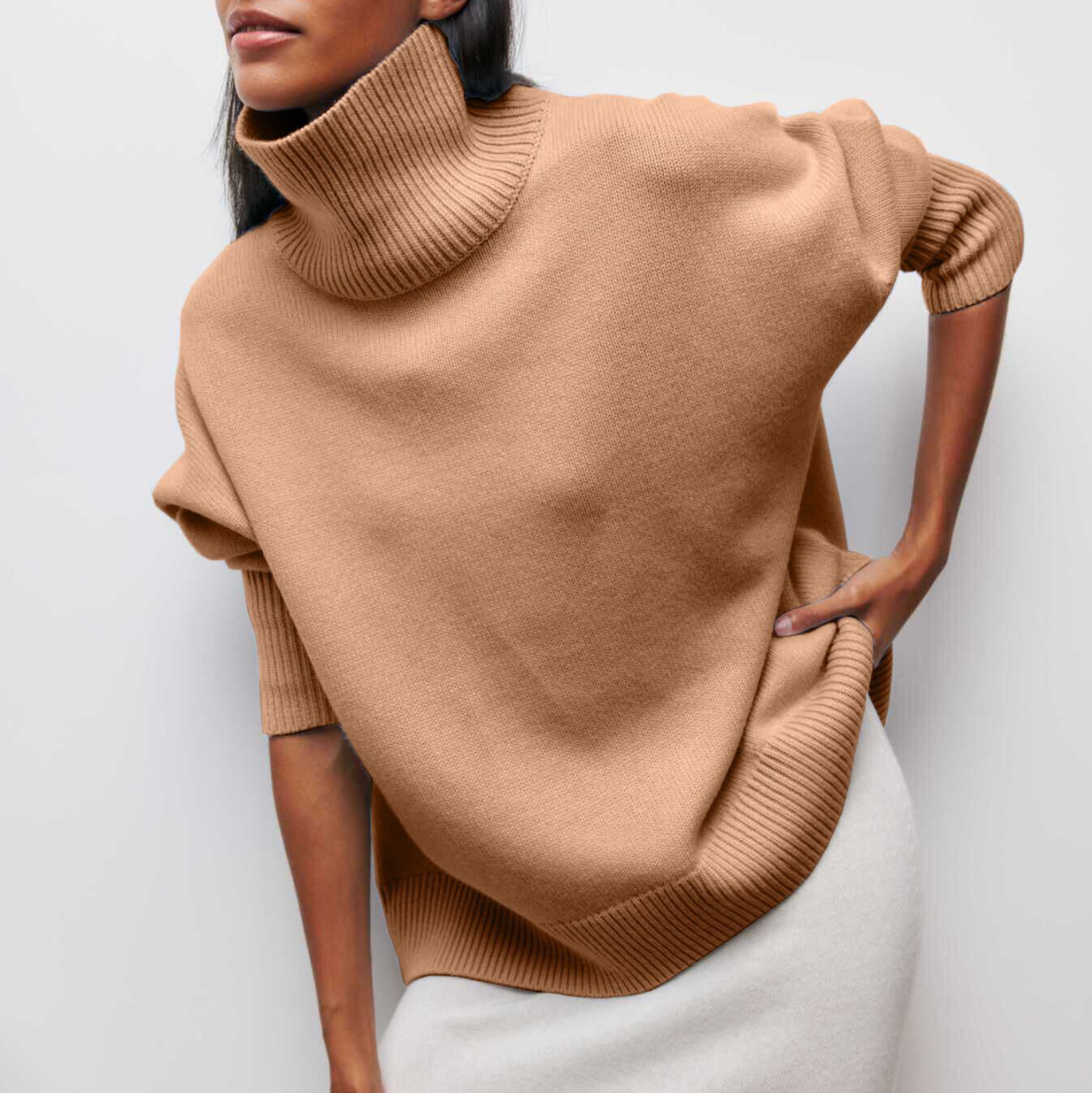 Knit Turtleneck Sweater