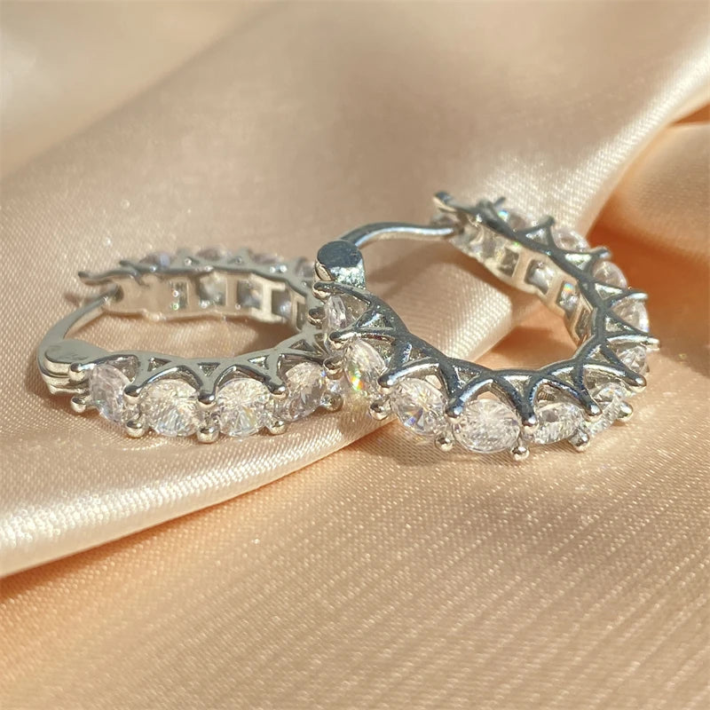 Delilah | Classic U-Shaped Zircon Earrings