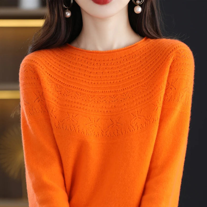 Luna Elegant Knit Pullover Sweater