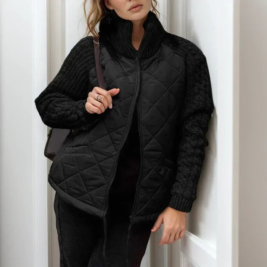 Norwegian Soft™ Quilted Jacket with Knitted Detail