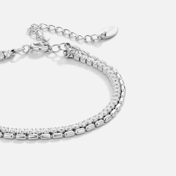 Arelia | Crystal Silver Bracelet