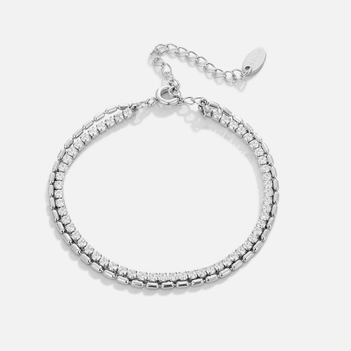 Arelia | Crystal Silver Bracelet
