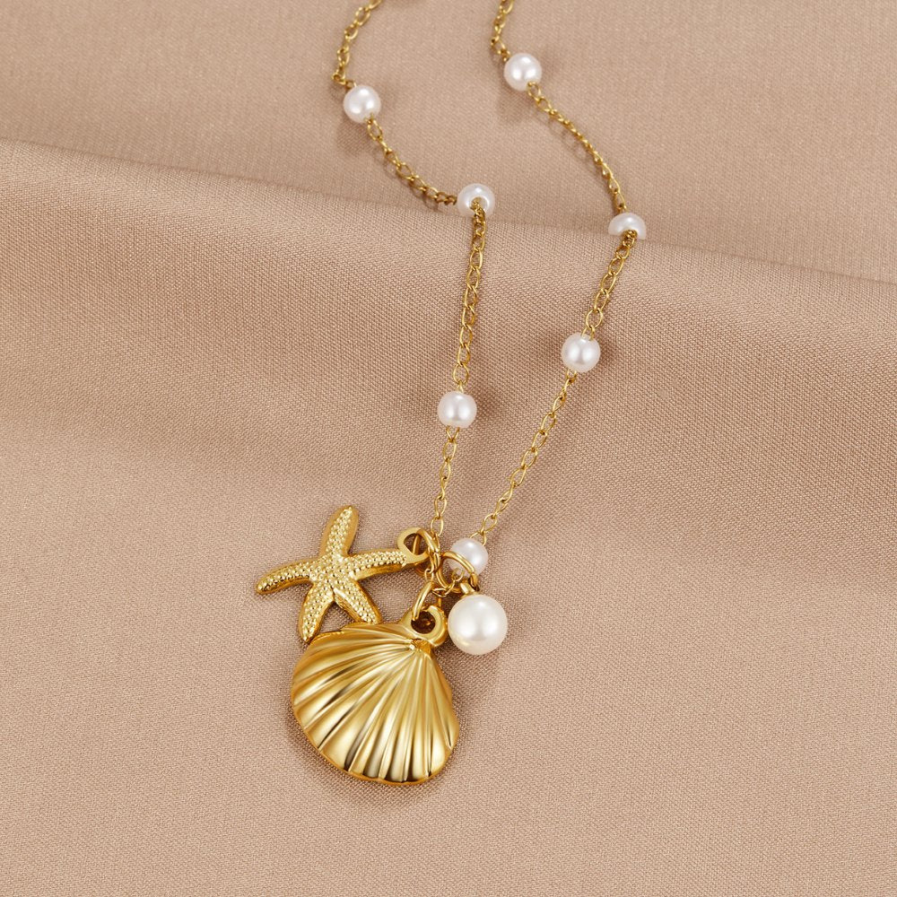 Aria | Delicate Shell Charm Necklace