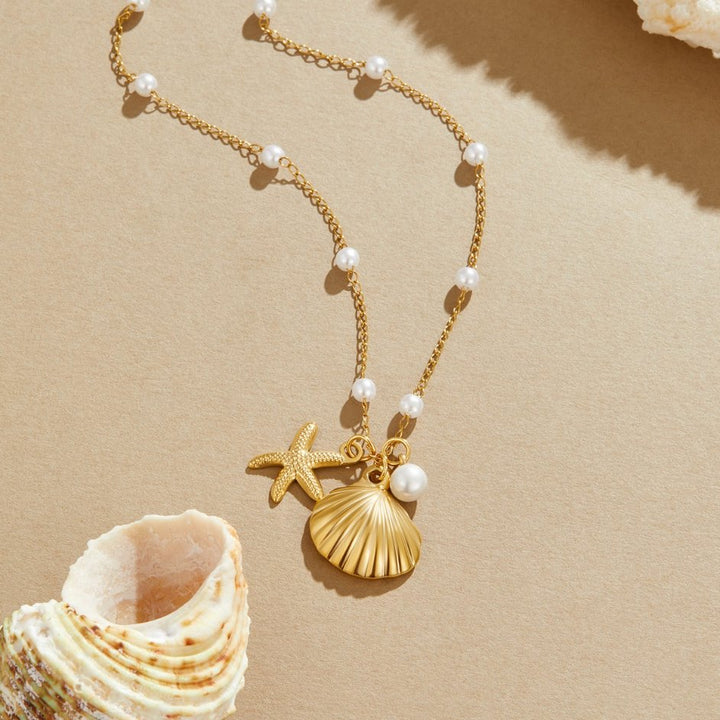 Aria | Delicate Shell Charm Necklace