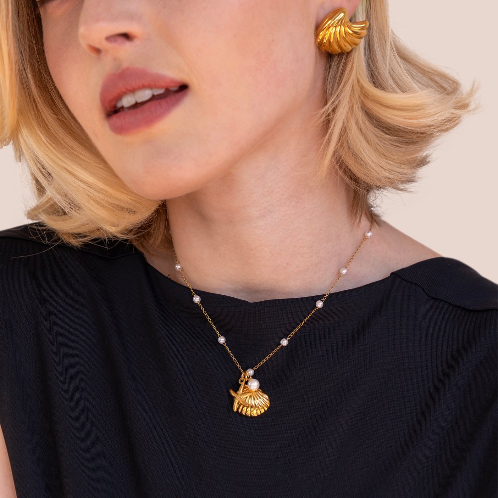 Aria | Delicate Shell Charm Necklace