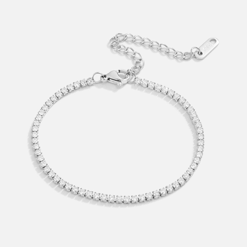 Cordelia | Elegant Silver Tennis Bracelet