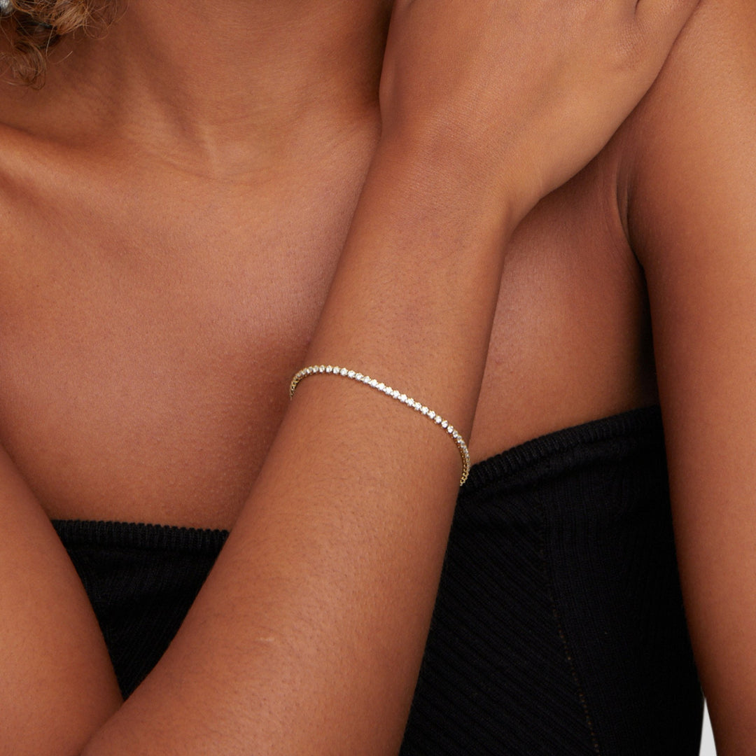 Cordelia | Elegant Silver Tennis Bracelet