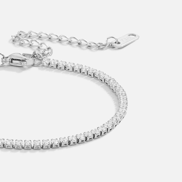 Cordelia | Elegant Silver Tennis Bracelet