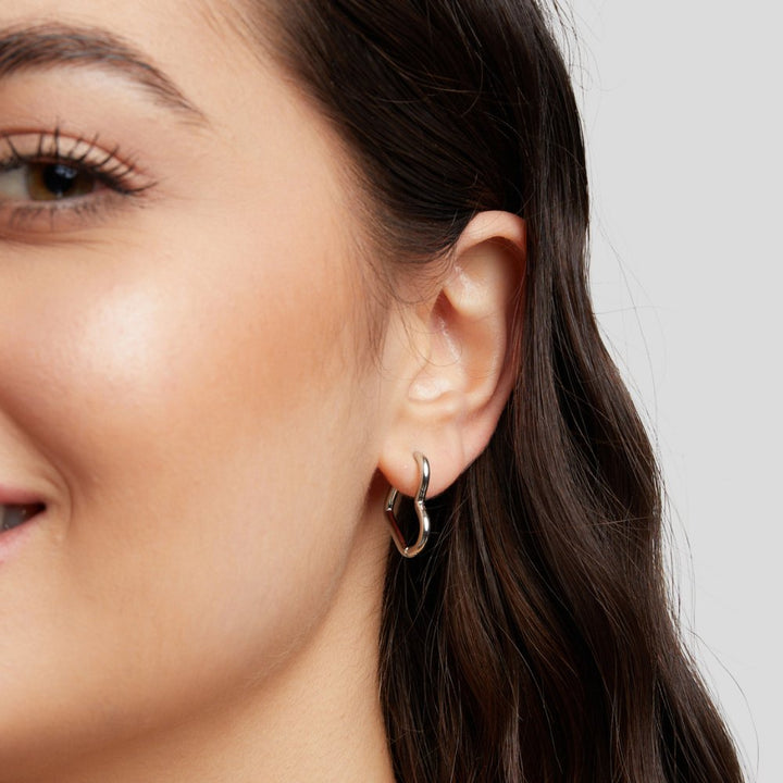 Arden | Heart Silver Earrings