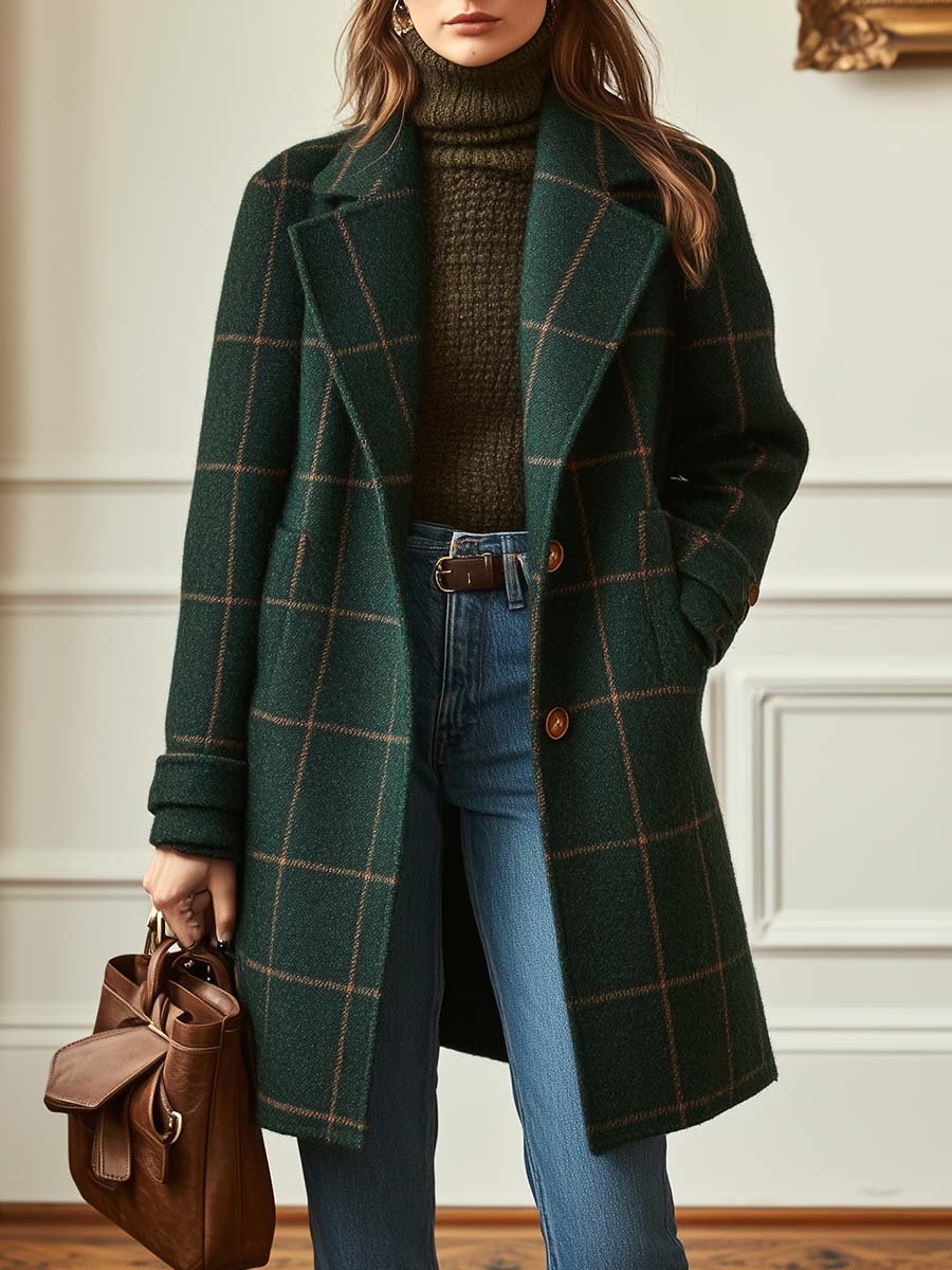 Elena | Classic checkered jacket
