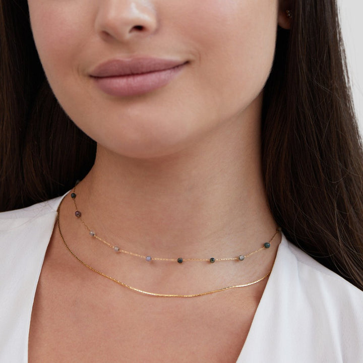 Alana | Layered Gold & Stone Necklace