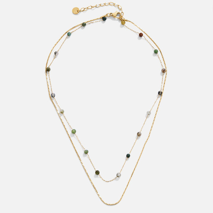 Alana | Layered Gold & Stone Necklace